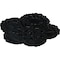 Ekena Millwork Shell Ceiling Medallion, Hand-Painted Jet Black, 25 5/8"OD x 1"P CM25SHBLF - alternate 3